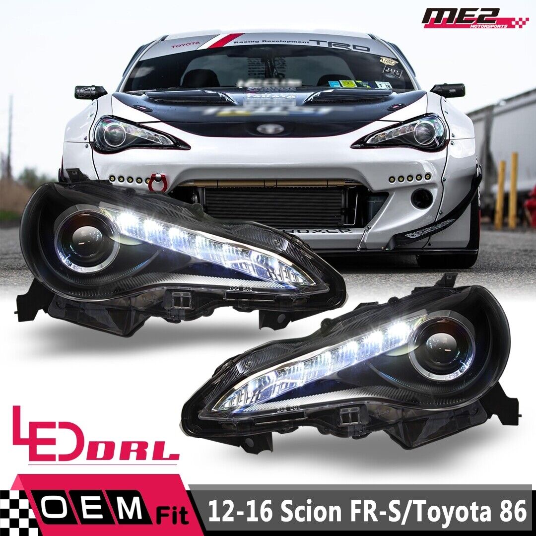 LED DRL for 2013-2016 Subaru BRZ Toyota 86 Projector Headlights Front Head Lamp