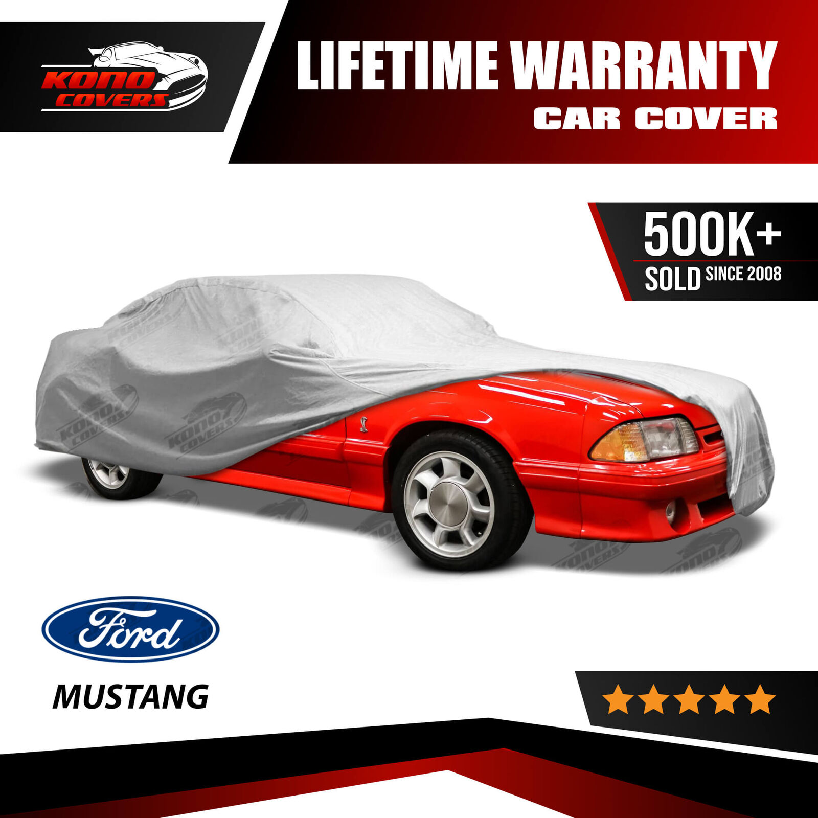 Ford Mustang Convertible Gt Cobra 5 Layer Car Cover 1989 1990 1991 1992 1993