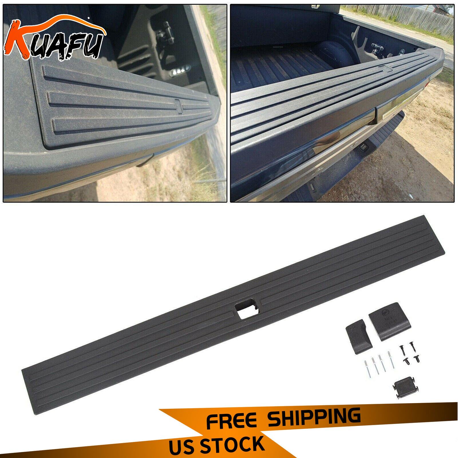 For 2015-2020 17 18 19 Ford F150 F-150 Tailgate Flexible Step Molding Cover Trim