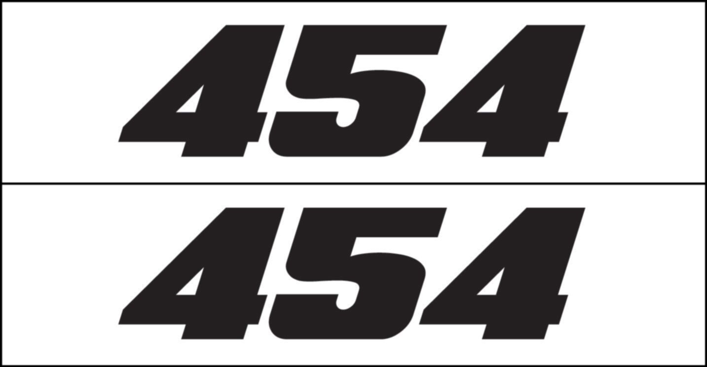 454 HP Decal Sticker by Metro Auto Graphics Fits Chevy Engine, Big Block 