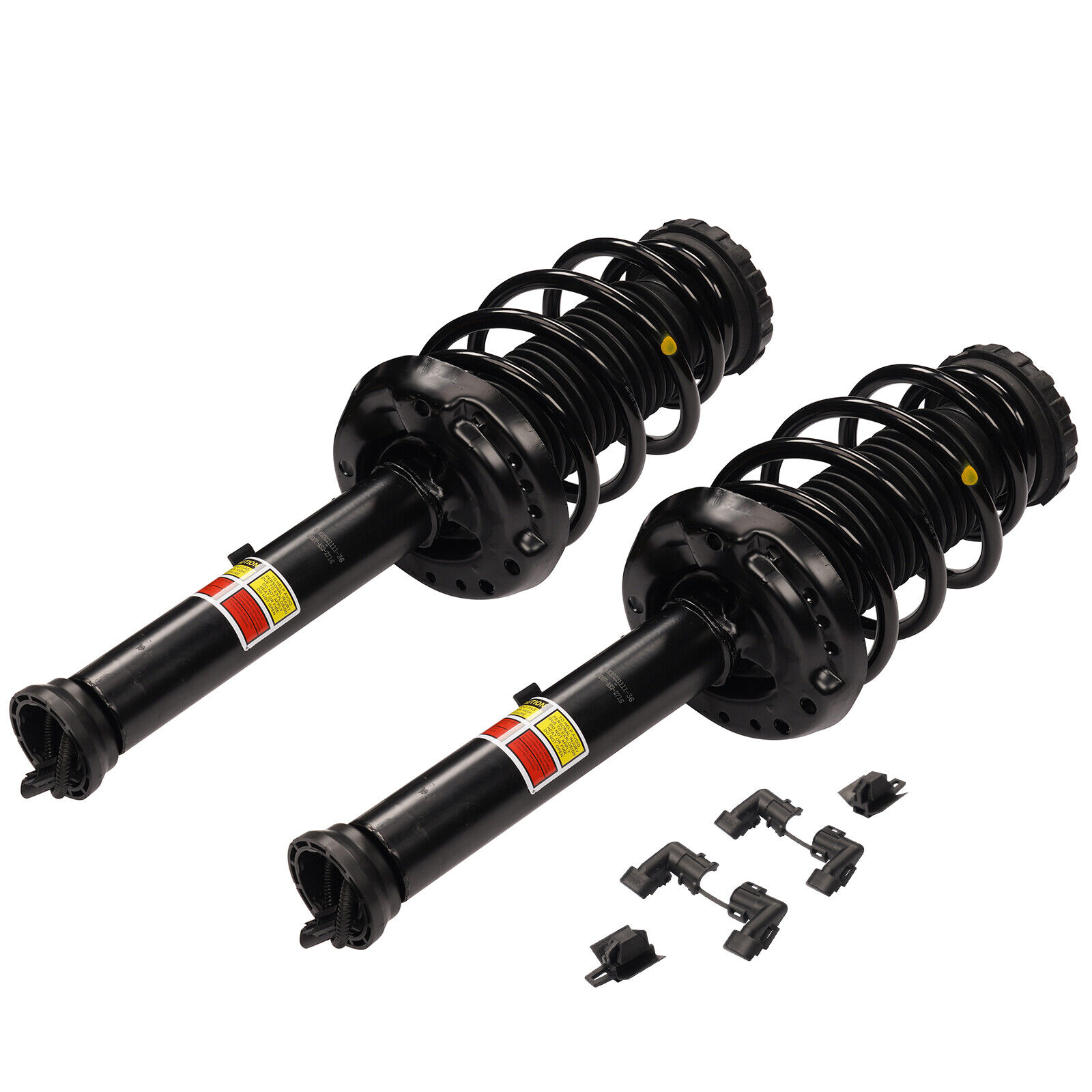 Pair Front Shock Strut Coil Spring Assys For Cadillac XTS 2013-2019 w/ Electric