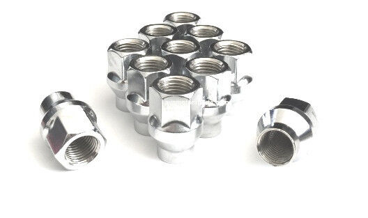 Chrome ET/Open End Wheel/Lug Nuts, 1/2-20, 3/4 Hex Drive, Qty 20 Extended Thread
