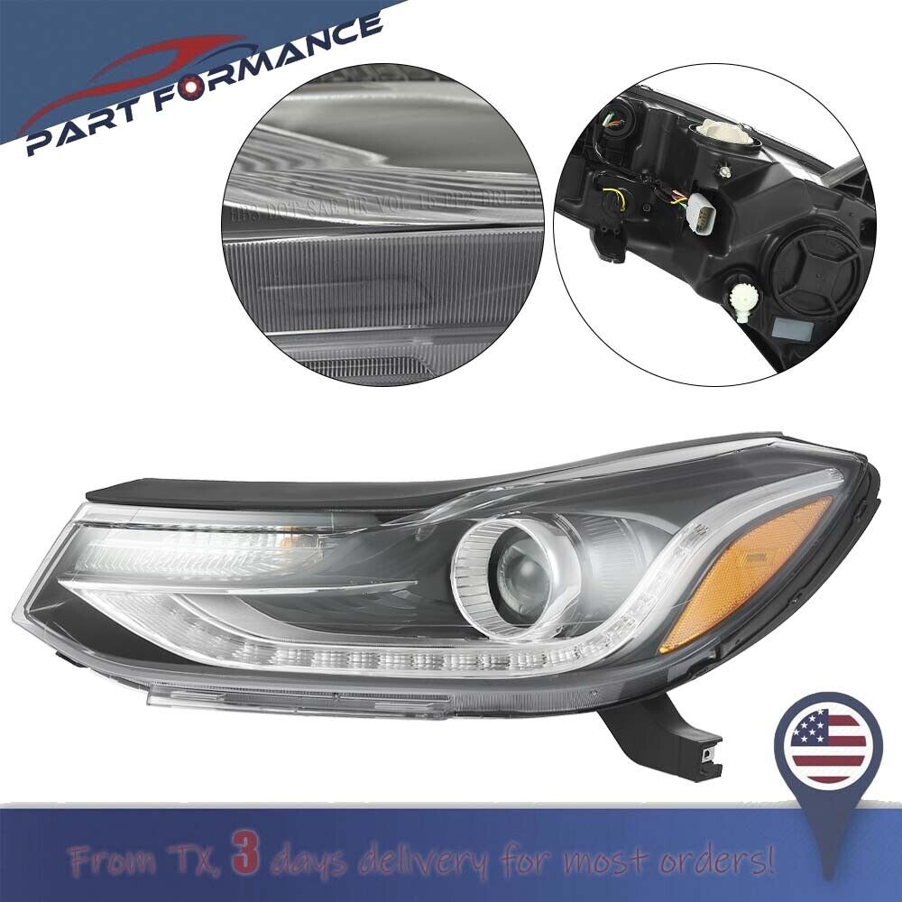 For 2017-2022 Chevy Trax Halogen Headlight Lamp W/ LED DRL Driver Left Side LH