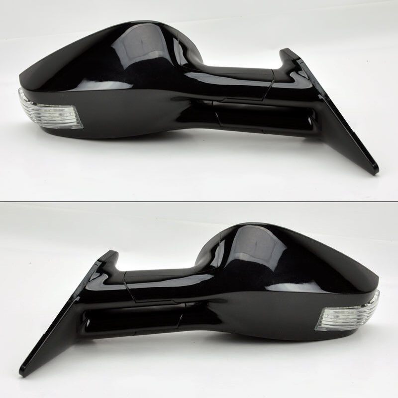Black G3 F430 Power Door Side Mirrors w/ LED Pair for Toyota Celica 00-05 