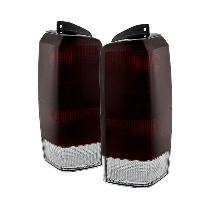 Xtune Jeep Cherokee 1997-2001 Tail Lights Red Smoked