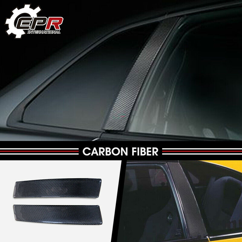 Carbon Fiber B-Pillar Cover AddOn Trim BodyKits - For Nissan Skyline R34 GTR GTT