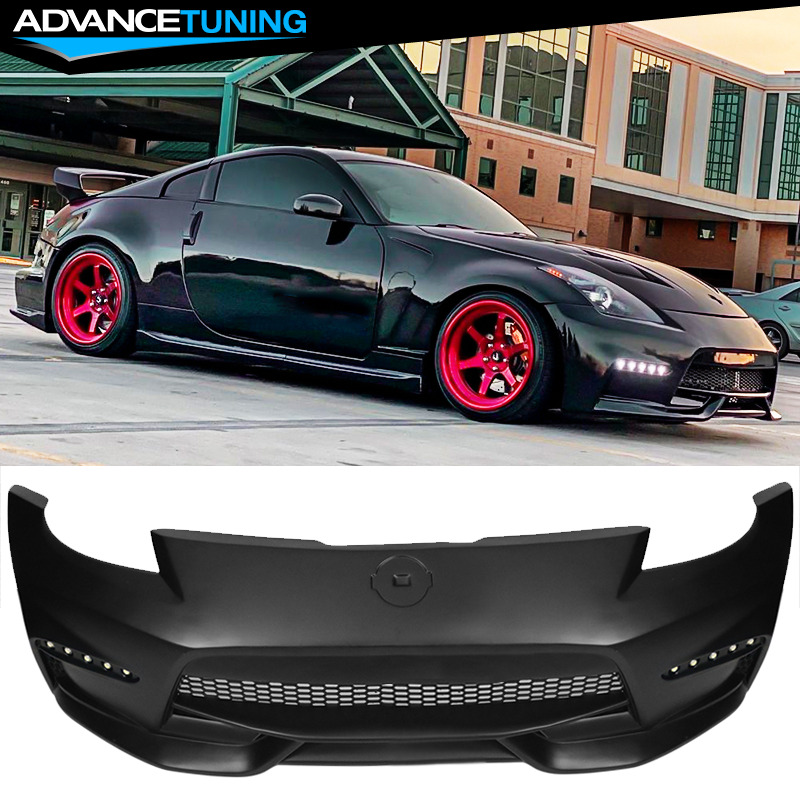 Fits 03-08 Nissan 350Z to 370Z Conversion NIS Style Front Full Bumper Cover PP