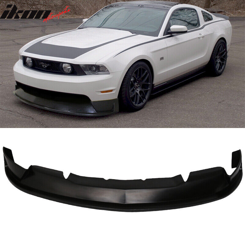 Fits 10-12 Ford Mustang GT V8 ST Style Unpainted Front Bumper Lip Spoiler - PU
