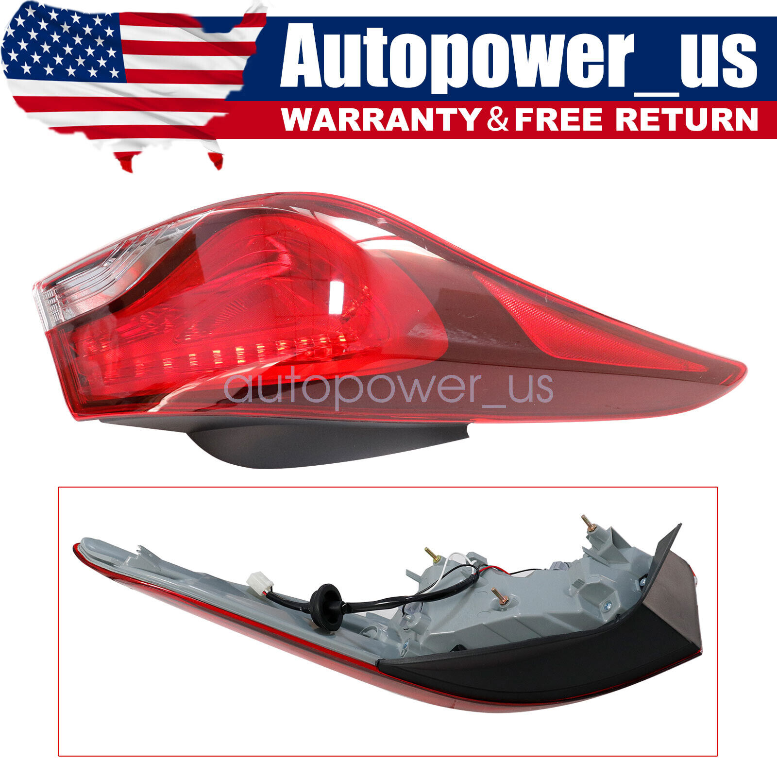 For 2014-2016 Hyundai Elantra Outer Tail Light Driver Side 924013X230 HY2804130