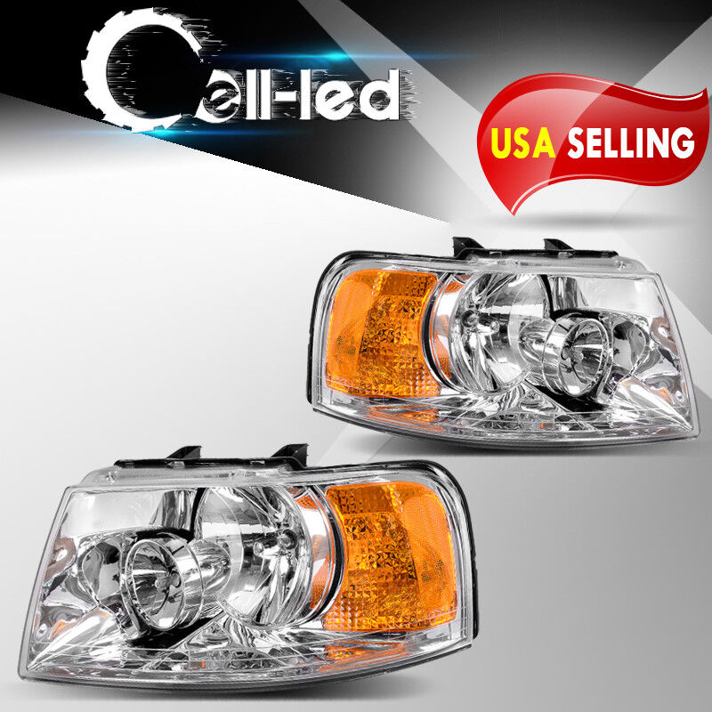 For 2003 2004 2005 2006 Ford Expedition Headlights Replacement 03 04 05 06 Lamp