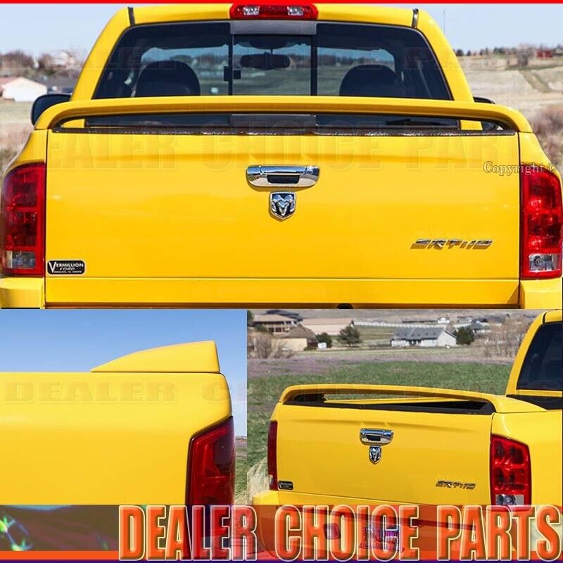 For 2002-2008 Dodge RAM 1500 SRT10 Style Truck Bed Rear Spoiler Wing UNPAINTED