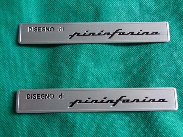 pininfarina emblem 2pcs new metal ferrari f40 308 f50 alfa fiat maserati coupe