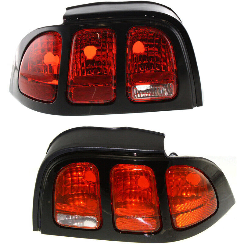 Tail Lights Set For 1996-1998 Ford Mustang