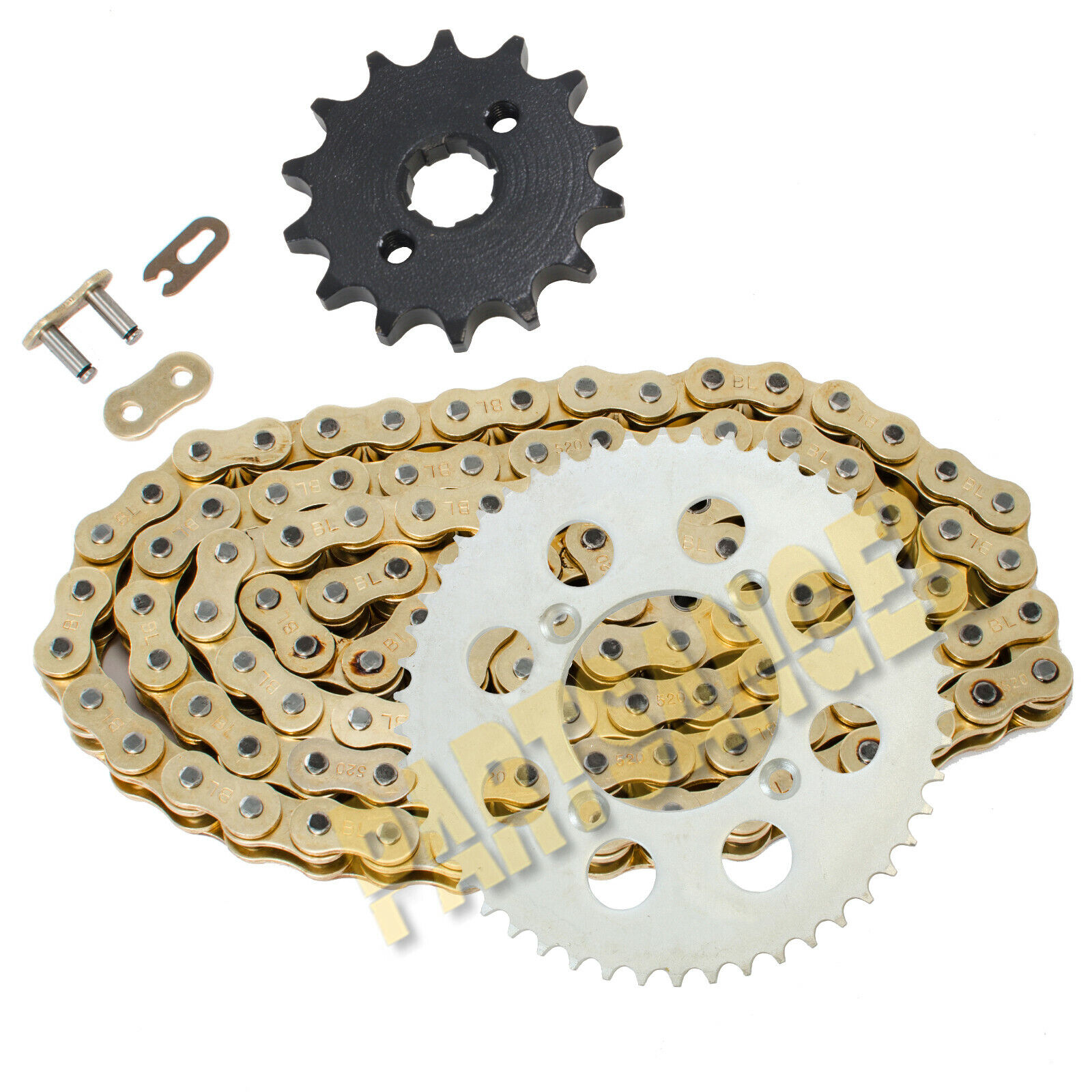 428-118L Gold Drive Chain & 14/50 Tooth Sprockets Kit for 1985-2003 Honda XR100