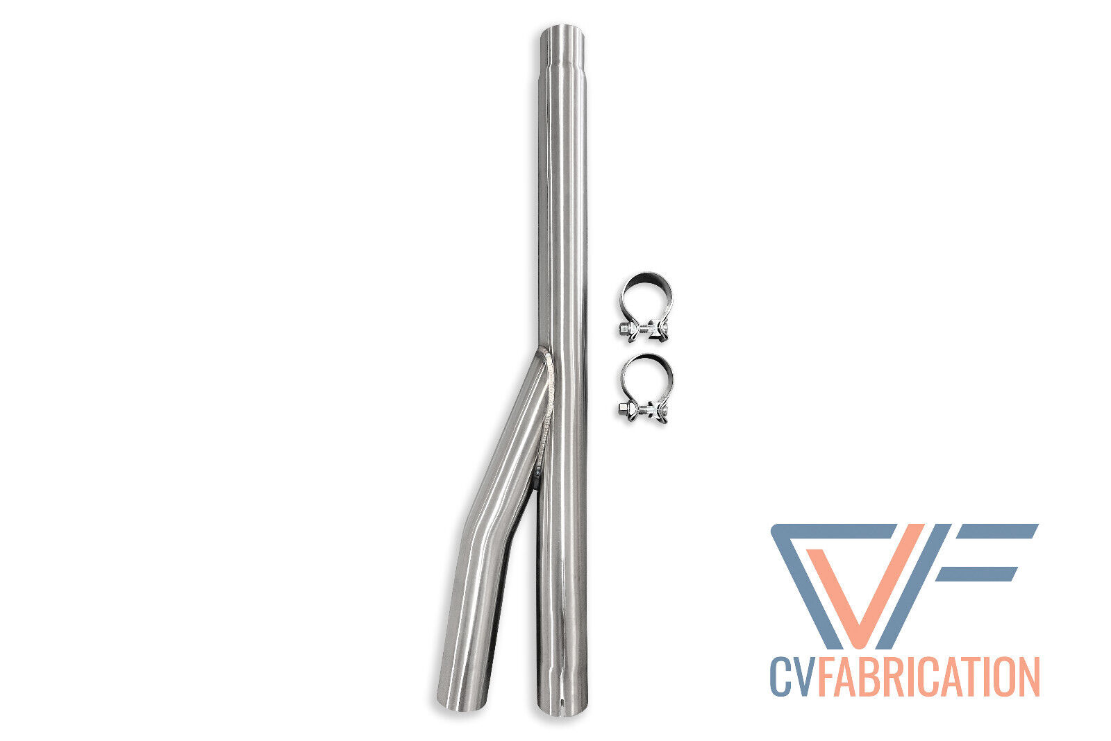 CVF Y-Pipe (Resonator Delete) Stainless Steel 15-21 Ford Mustang EcoBoost 2.5\