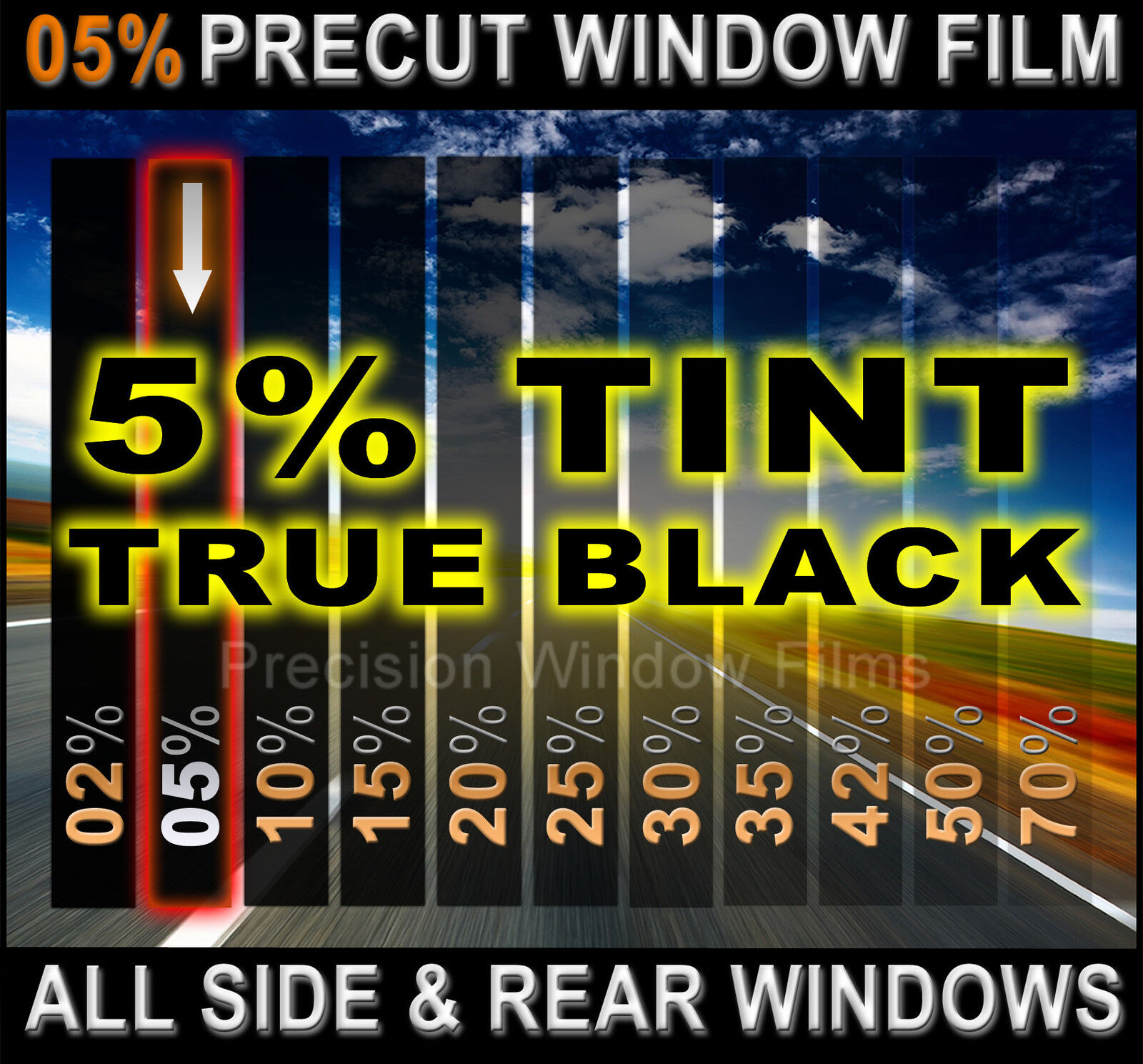 Nano Carbon Window Film 5% VLT Tint Shade PreCut All Windows for SUBARU Glass