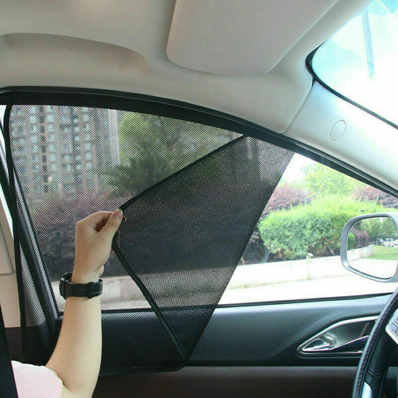4pcs Car Accessories Side Window Sun Shade Blind Mesh Cover Screen UV Protector