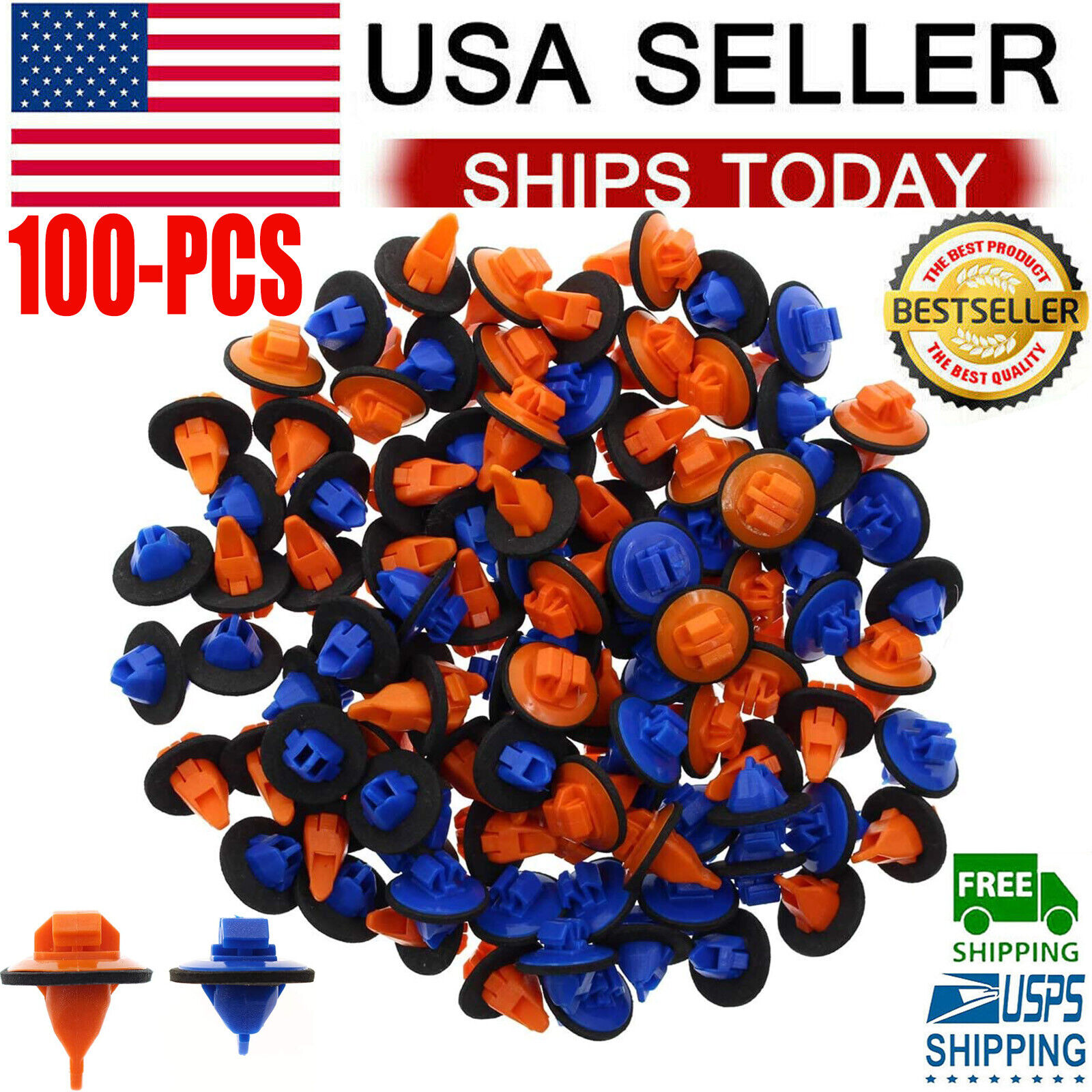 100x Fender Flare Retainer Clips For Toyota Tacoma 05-16 75397-35010 75495-35010