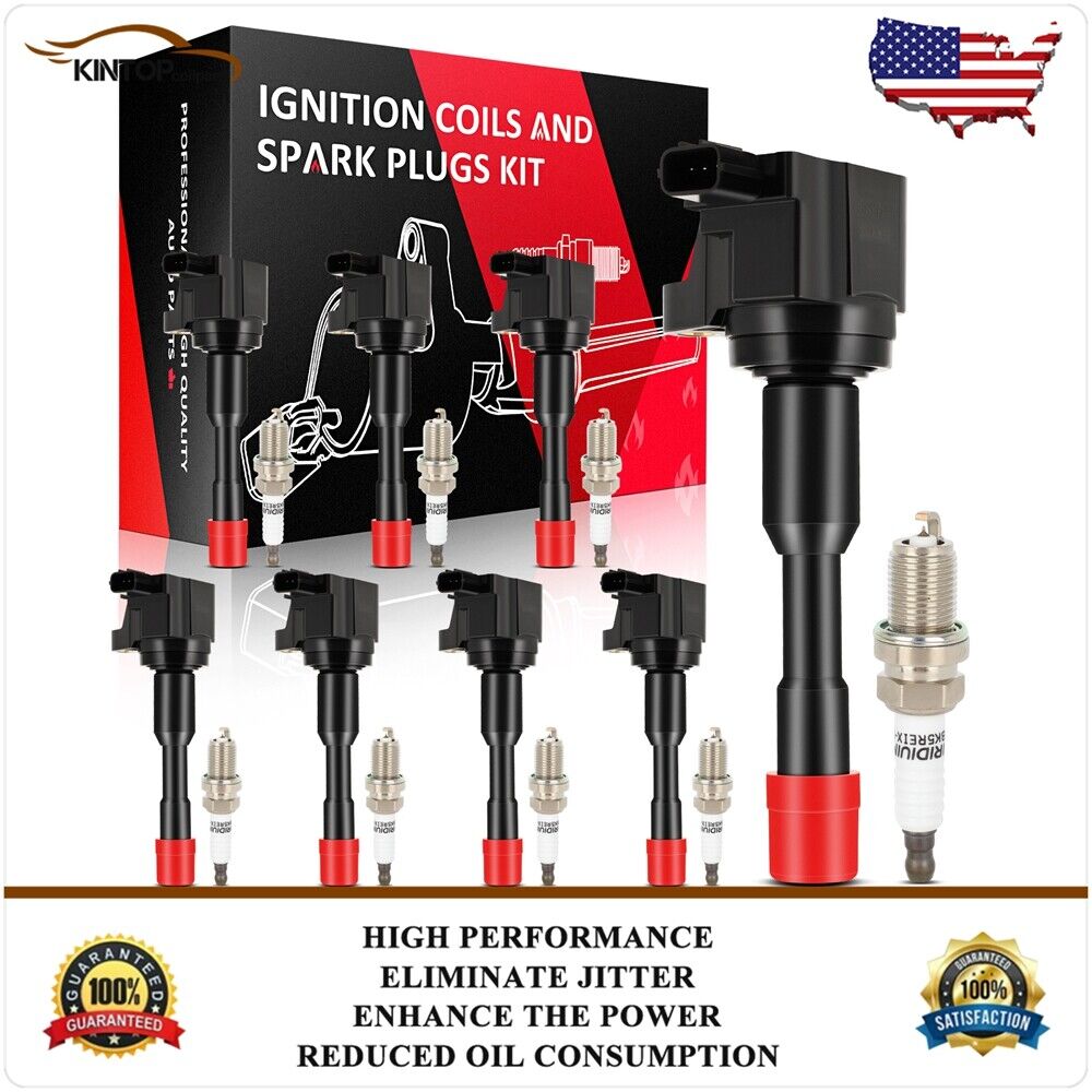 8 Ignition Coil & Spark Plug Kits For Honda Civic Hybrid L4 1.3L 2006-2011
