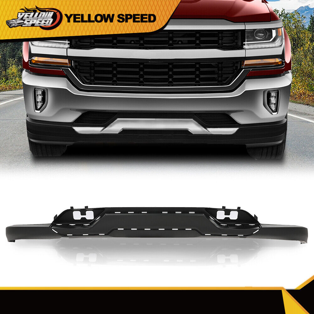 Front Bumper Valance Fit For 2016-2019 Chevrolet Silverado 1500 w/Tow Hook Hole