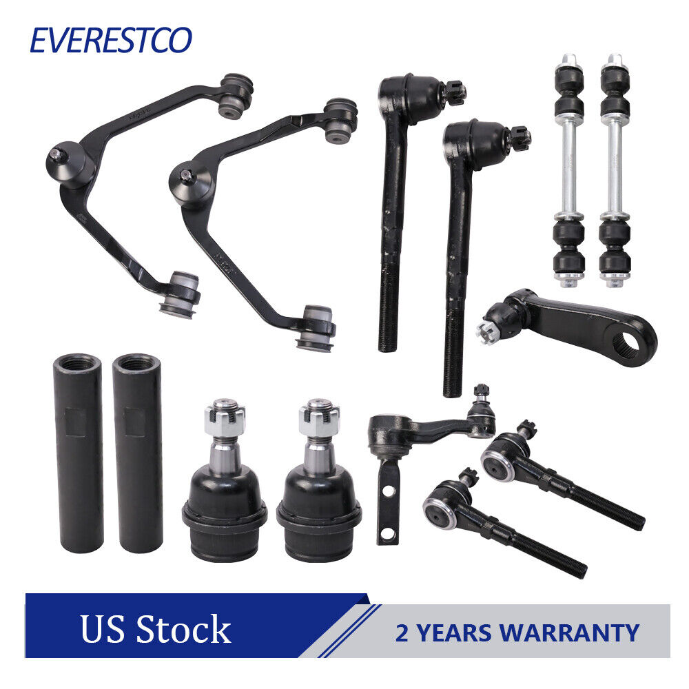 14PCS Front Control Arm Suspension For Ford F150 Expedition w/ 2.48