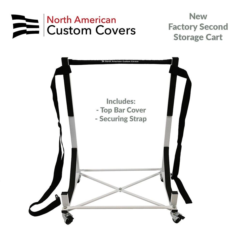 Heavy-Duty Hardtop Stand Storage Trolley Cart Rack & Securing Strap 050x