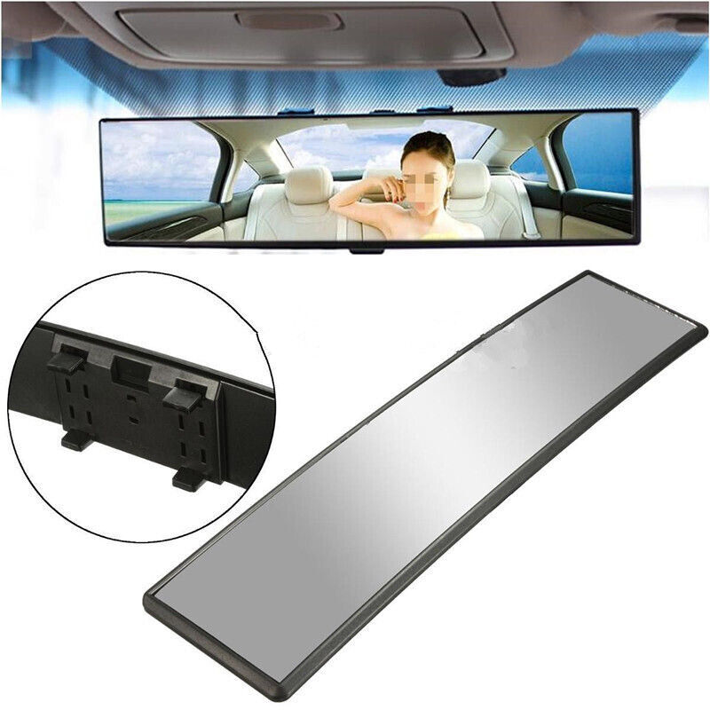 Universal 300mm Wide-angle Convex Interior Clip On Car Truck Rear View Mirror