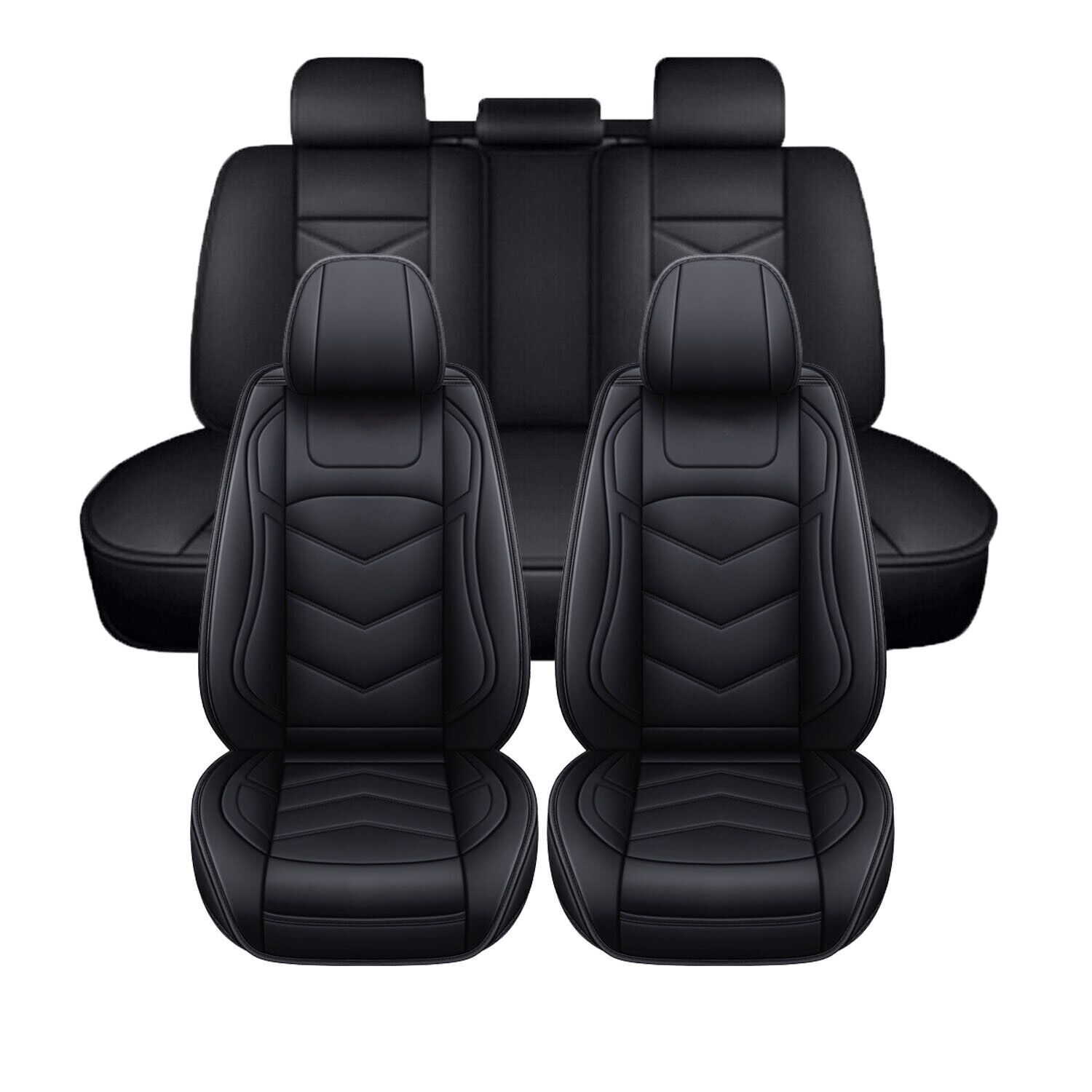For Acura TLX RDX MDX TSX Car Seat Cover Front Rear Full Set Leather Protector