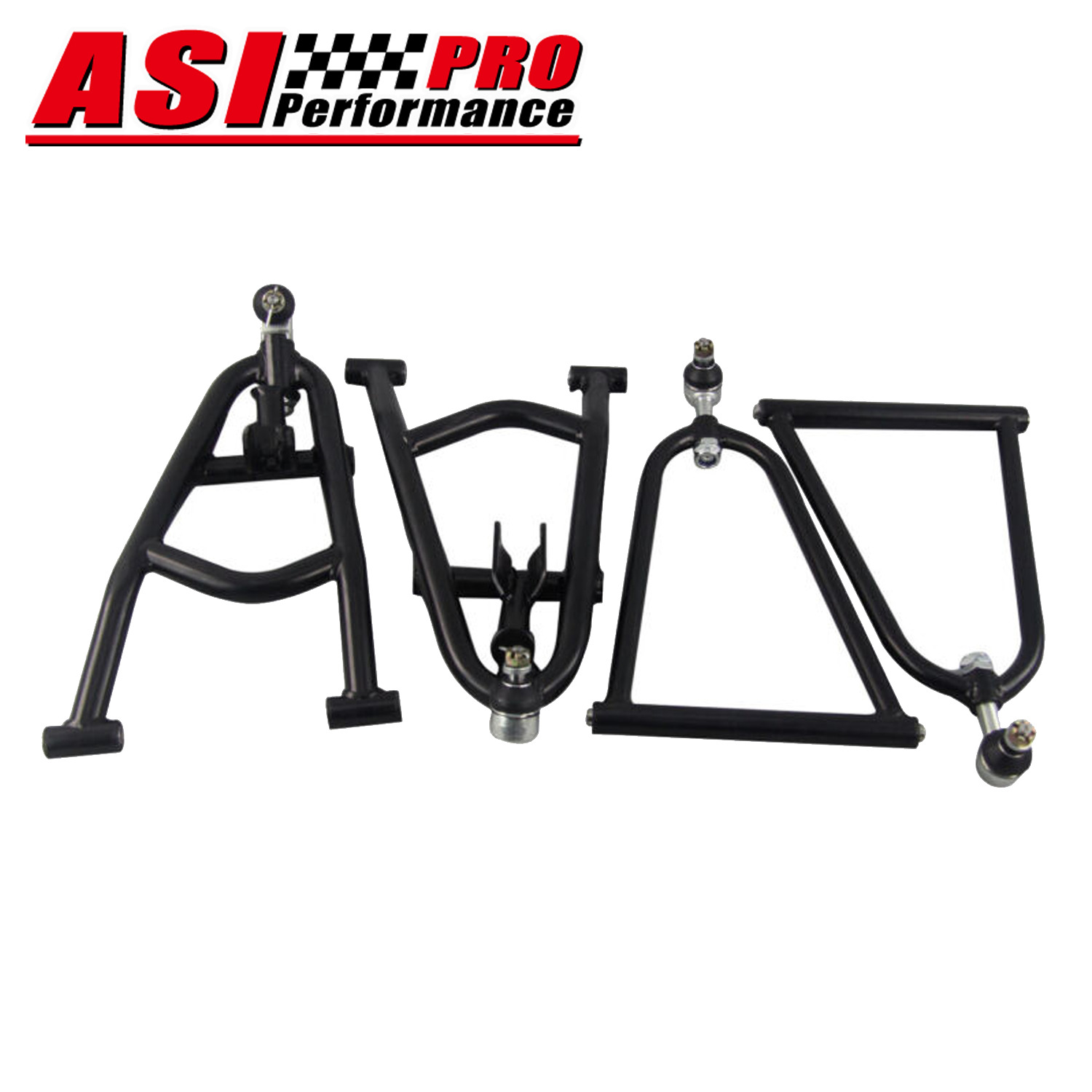 ASI Adjustable Extended A-Arms +2\'\' Wide For 01-2005 Yamaha Raptor 660 YFM660R
