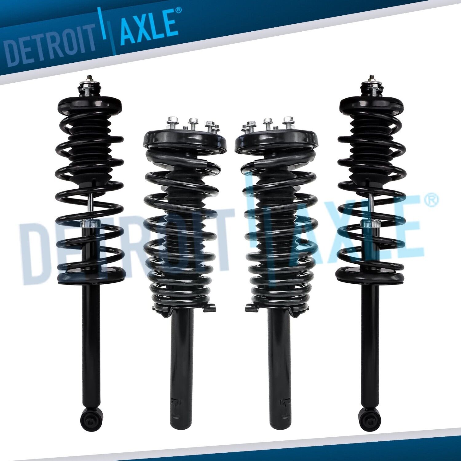 4pc Front and Rear Struts w/ Coil Springs for 2001 2002 Honda Accord Acura CL