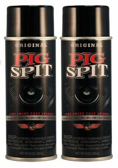 2 Cans Pig Spit Detailers Spray 9 oz can each
