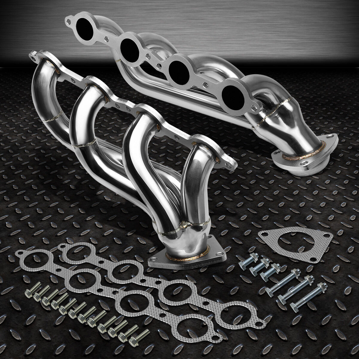 FOR 02-16 CHEVY SILVERADO 1500 2500HD 3500HD STAINLESS EXHAUST HEADER