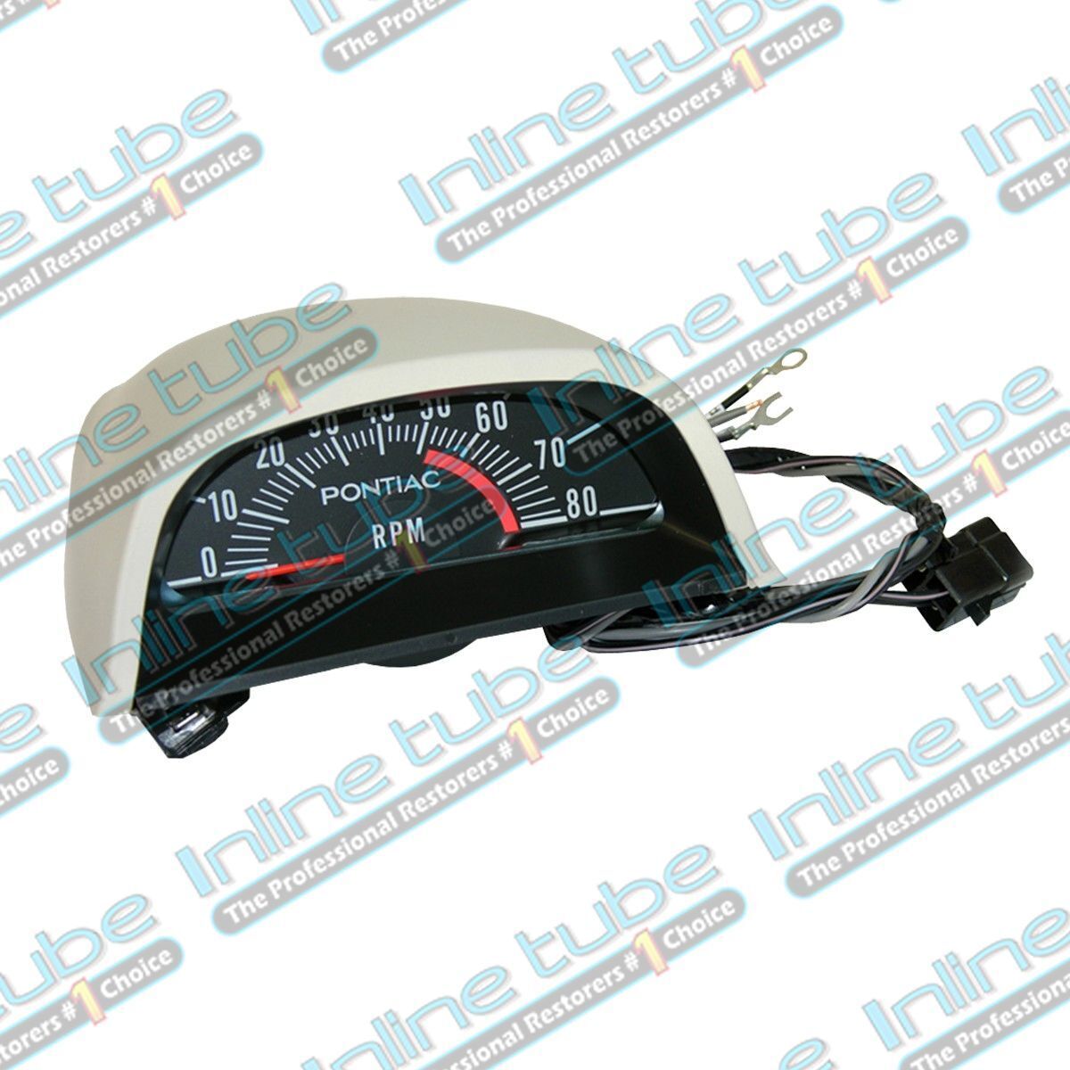 68-72 All Pontiac Gto Factory Hood Tach Guage Tachometer W/ Vent 5100 Rpm Raiii