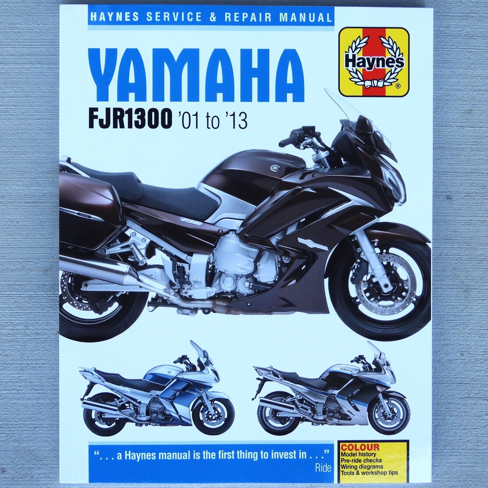 2001-2013 Yamaha FJR1300 FJR 1300 HAYNES REPAIR MANUAL 5607