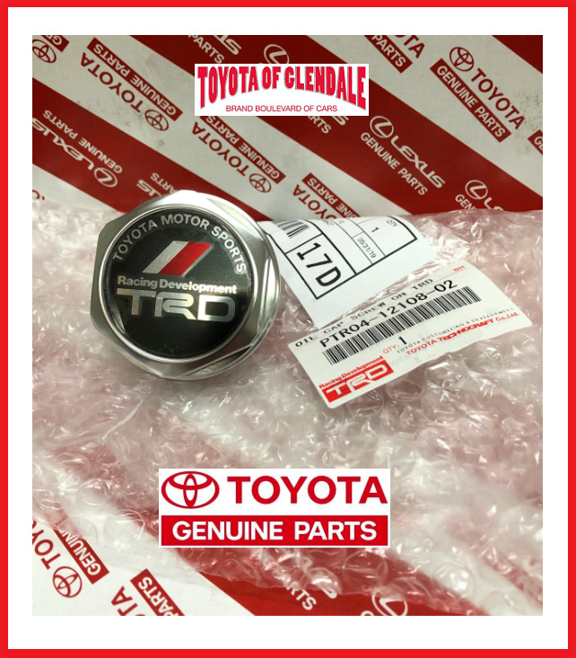 Toyota Scion Lexus TRD Oil Forged Billet Aluminum Genuine OEM PTR04-12108-02
