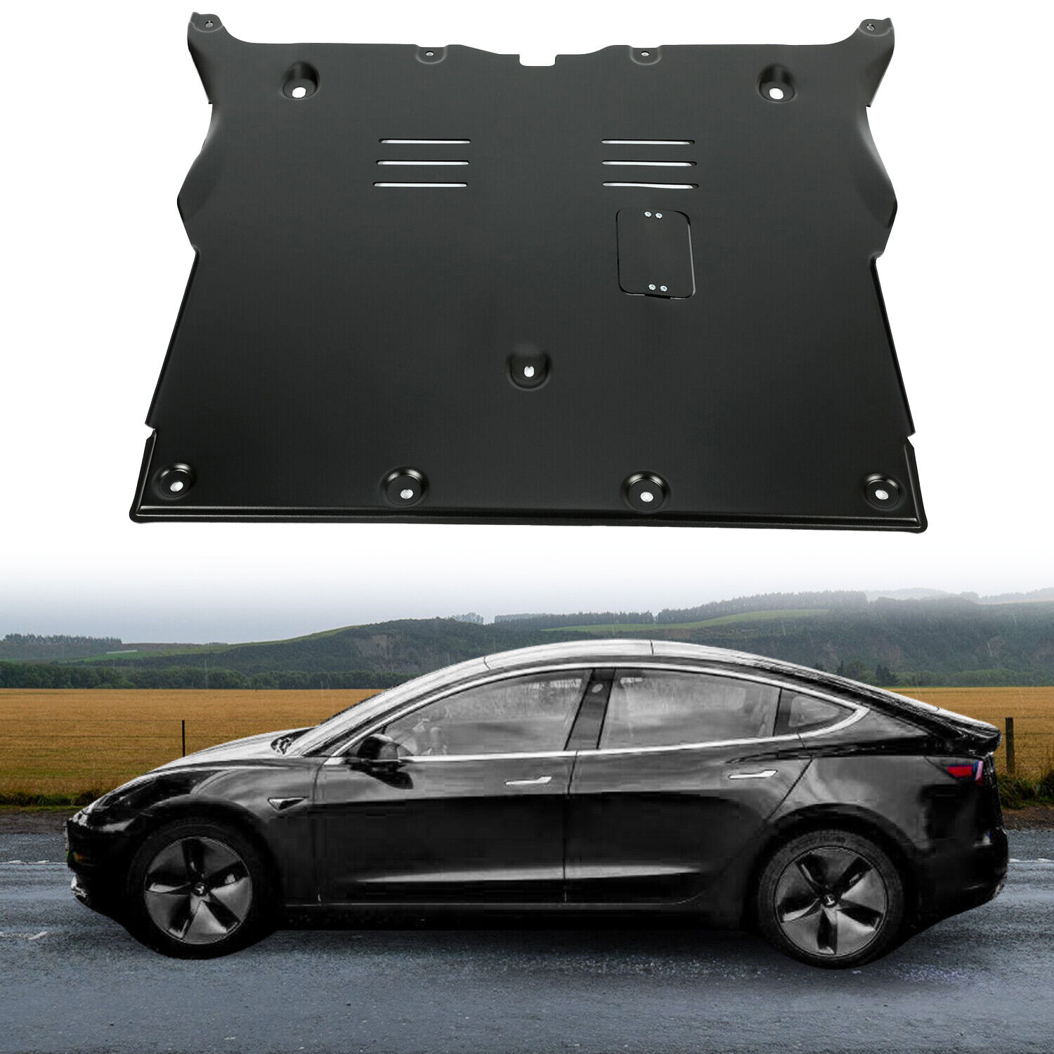 Front Skid Plate For 2017-2023 Tesla Model 3 & Model Y Under Engine Guard Cover
