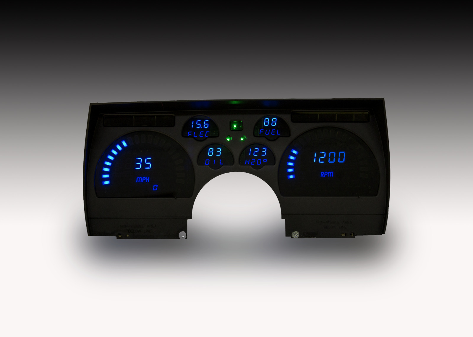 1991-1992 Camaro Digital Dash Panel Blue LED Gauges Made In The USA