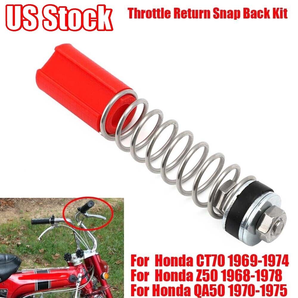 Throttle Return Snap Back Kit Fixe For Honda Z50 CT70 QA50 Sticky Twist Throttle