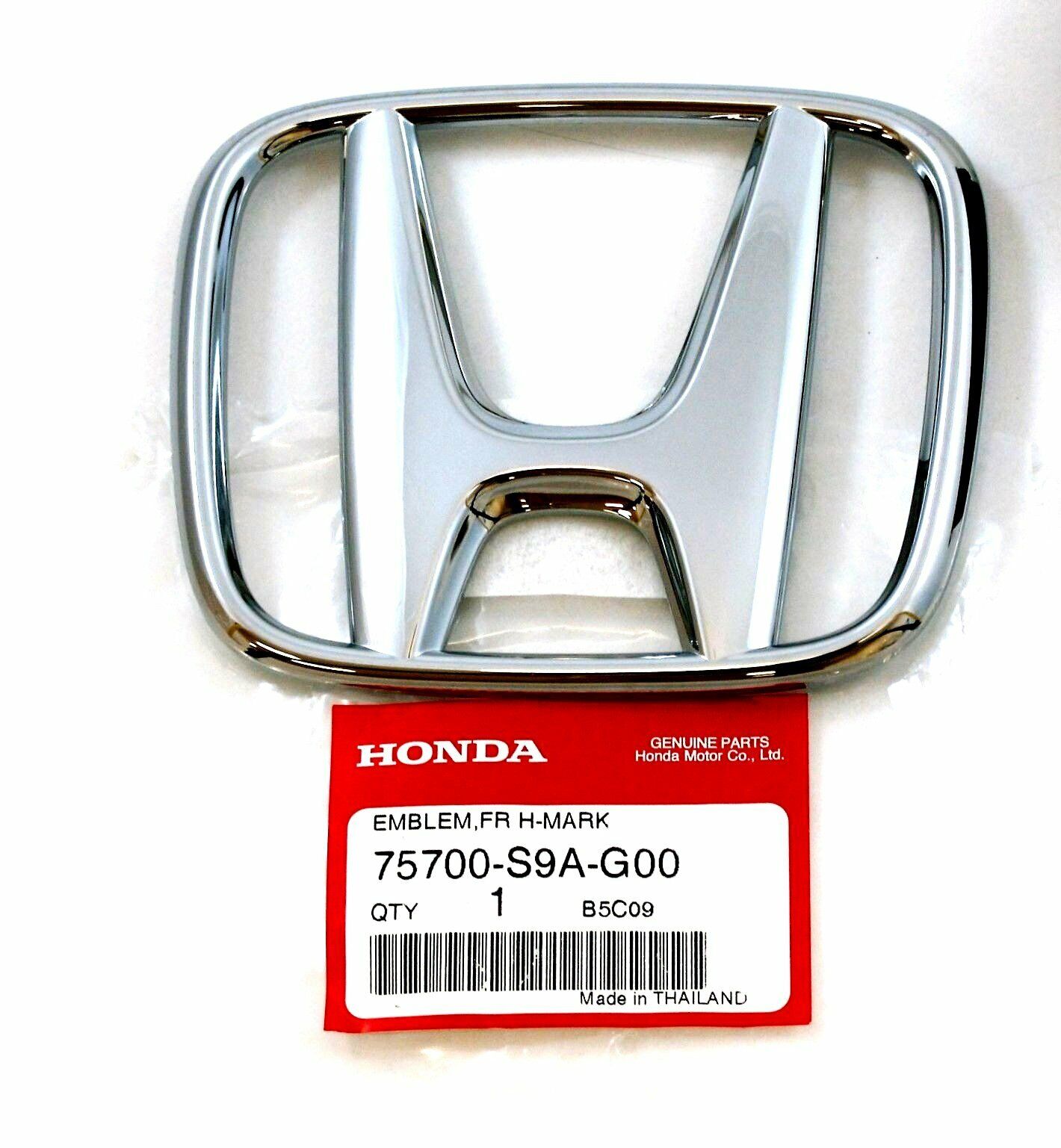 75700-S9A-G00 Grille Mounted Chrome Honda H Emblem Nameplate for Accord New
