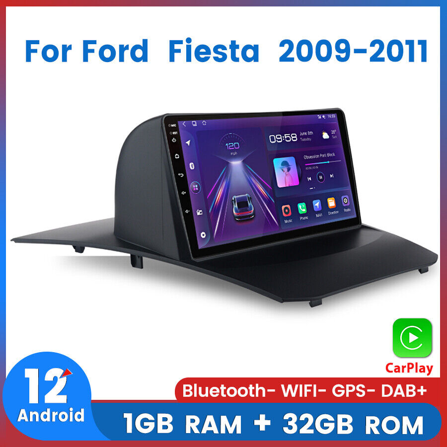 For Ford Fiesta 2009-2013 Android Car Radio Stereo GPS NAVI BT WIFI Carplay 32GB