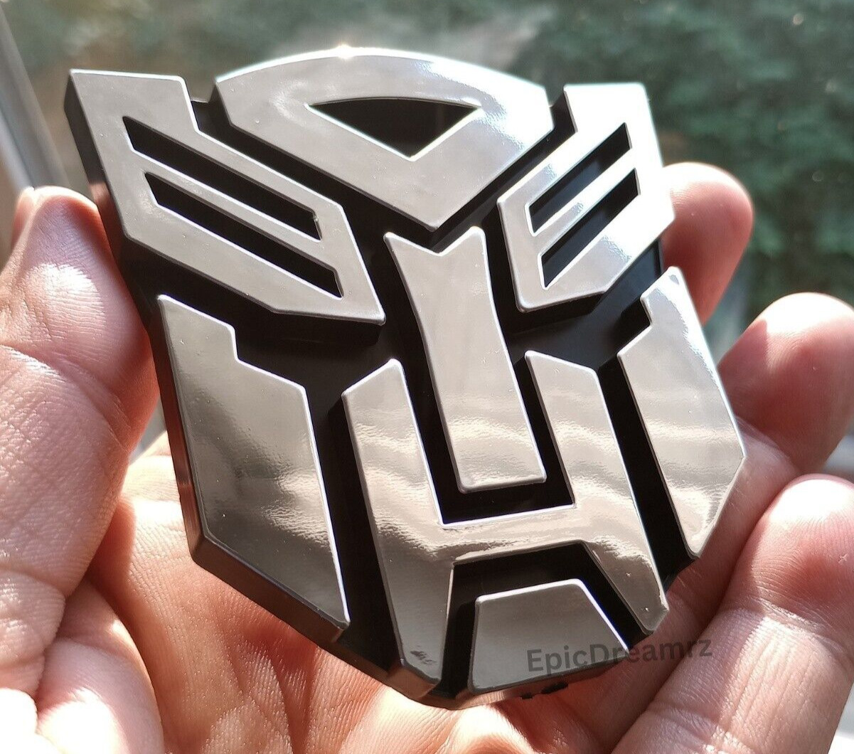 2pack Transformers 3D Chrome Autobot ABS Sticker Badges Decal Emblems Car Trucks