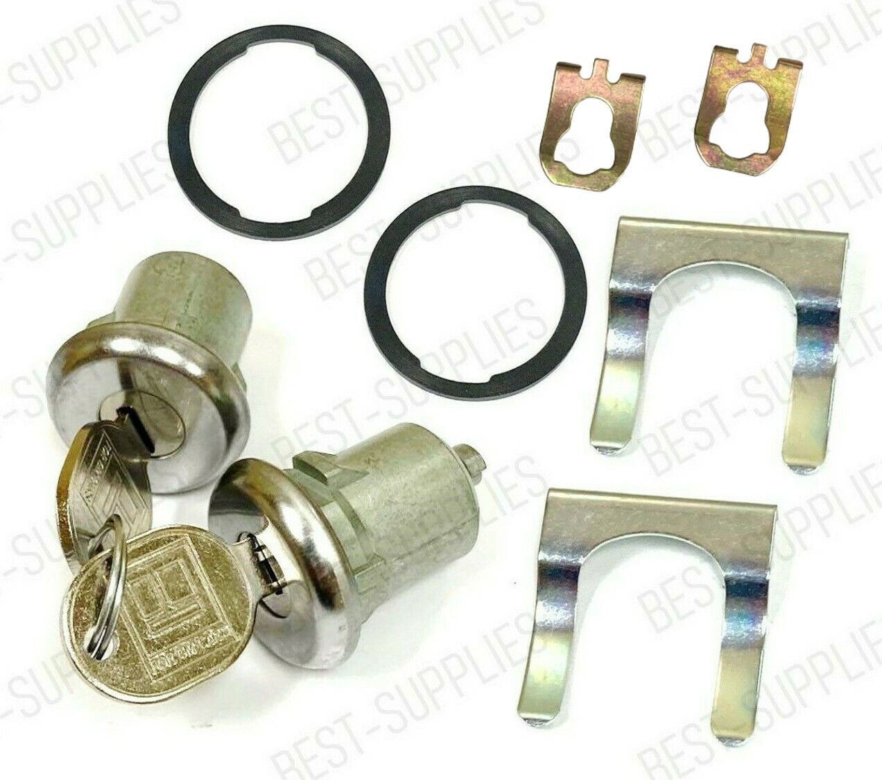 NEW Lockcraft Silver Door Lock Cylinder PAIR / FOR LISTED CHEVROLET TRUCK & SUV
