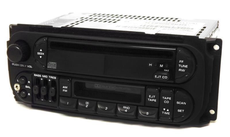 Dodge Intrepid 2001 Radio AM FM Cassette CD w Aux Input P04858540AH Twin 7 RAZ