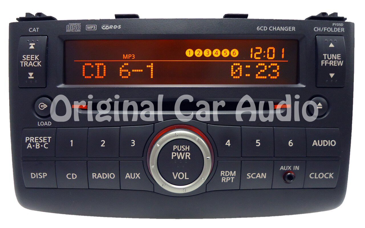 2008 2009 08 09 10 2010 Nissan ROGUE Radio MP3 AUX IN 6 Disc CD Changer PY05D