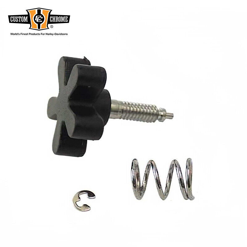 Throttle Tension Screw Adjuster Set W/Clip&Spring Fit For Harley Repl #56402-83A