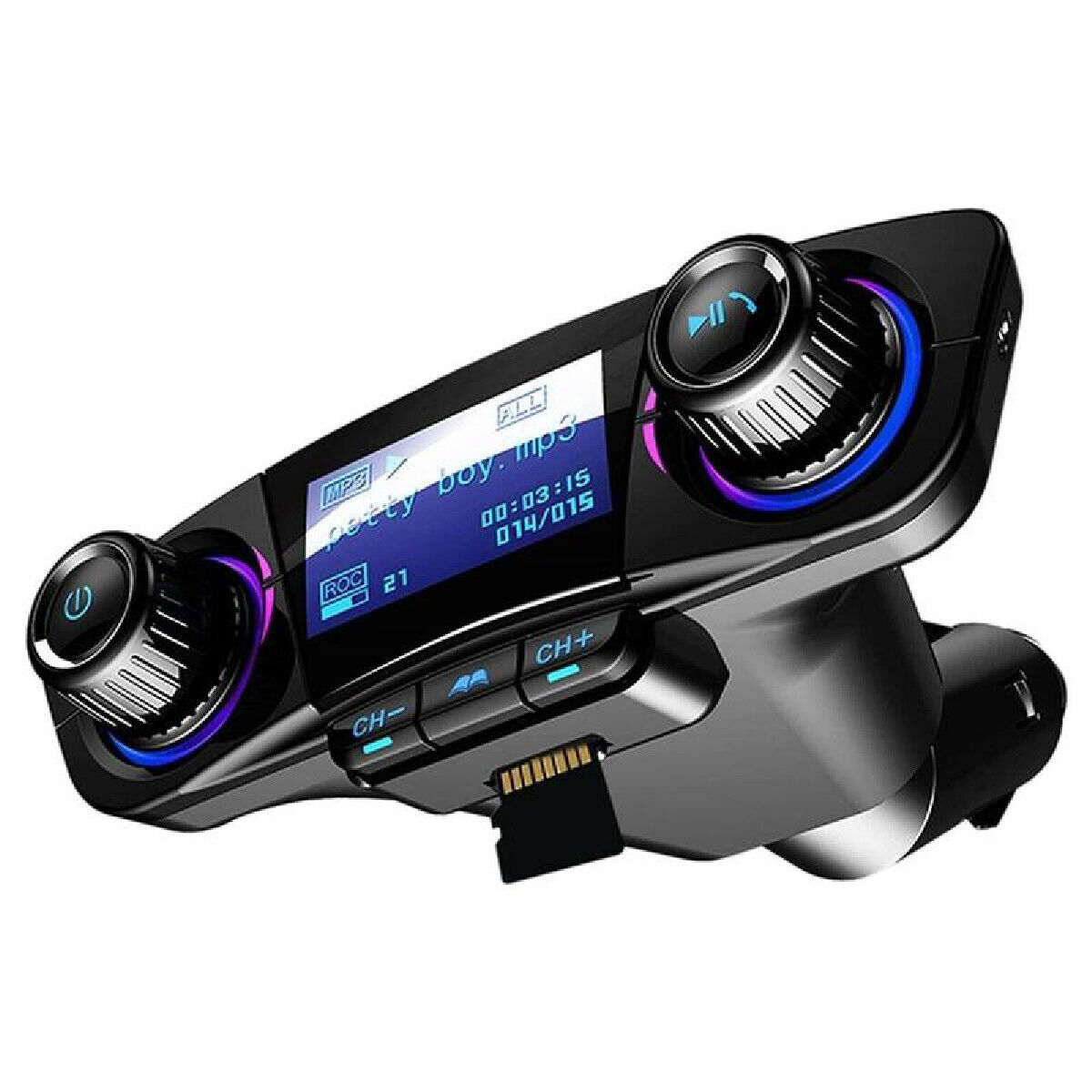 Wireless Bluetooth FM Transmitter Car Stereo Audio MP3 AUX Adapter USB Charger