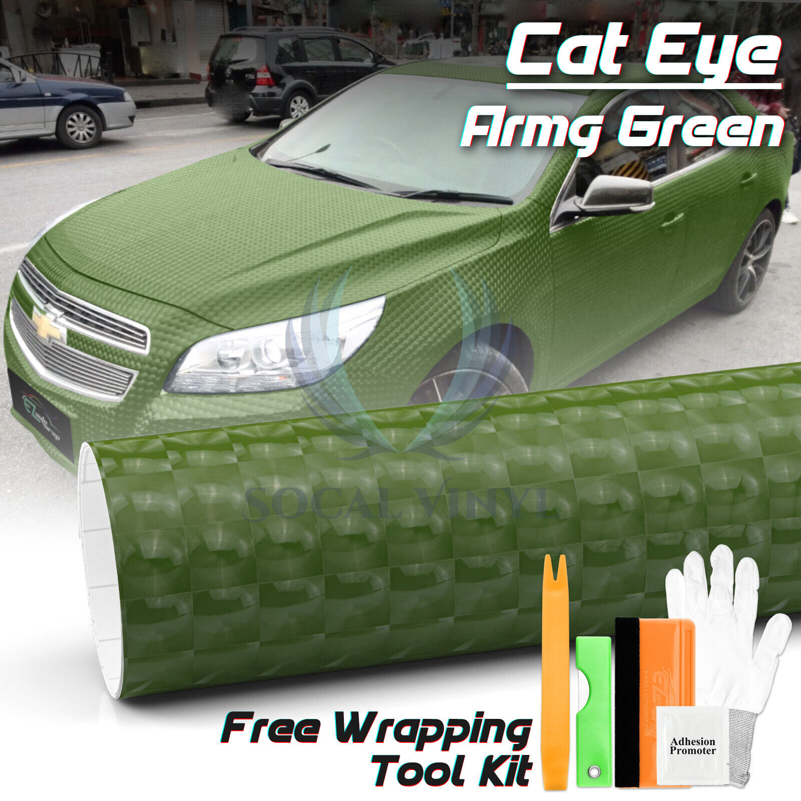 Premium Cat Eye Semi Gloss Vinyl Wrap Decal Film Decoration Sticker Bubble Free