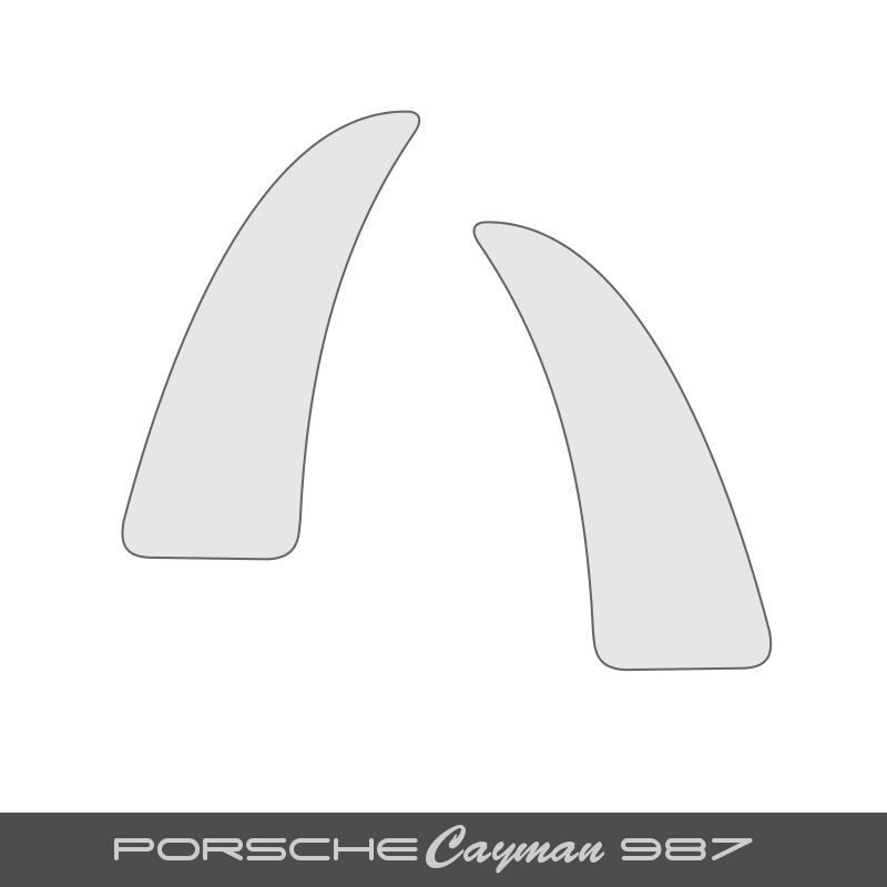 Porsche Cayman 987 Stone Guard Protective Clear Vinyl Carbon Available