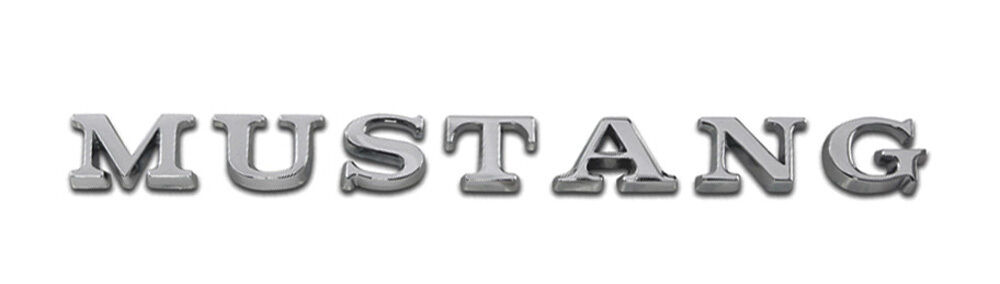 NEW 1965 - 1972 MUSTANG Chrome LETTERS WITH STICK ON BACK GT Trunk More..