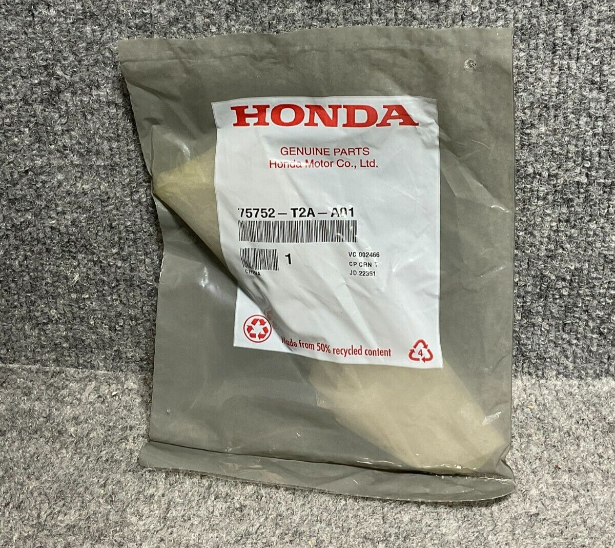 Honda Accord Sport Rear Trunk Emblem Badge 75752-T2A-A01*